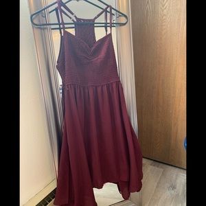 Maroon sun dress w pockets